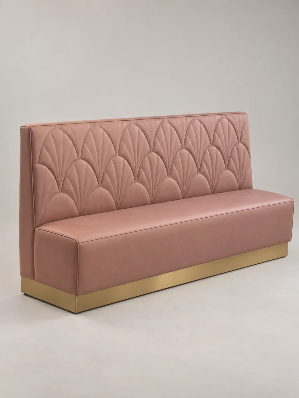 Fan-Stitch Blush Banquette