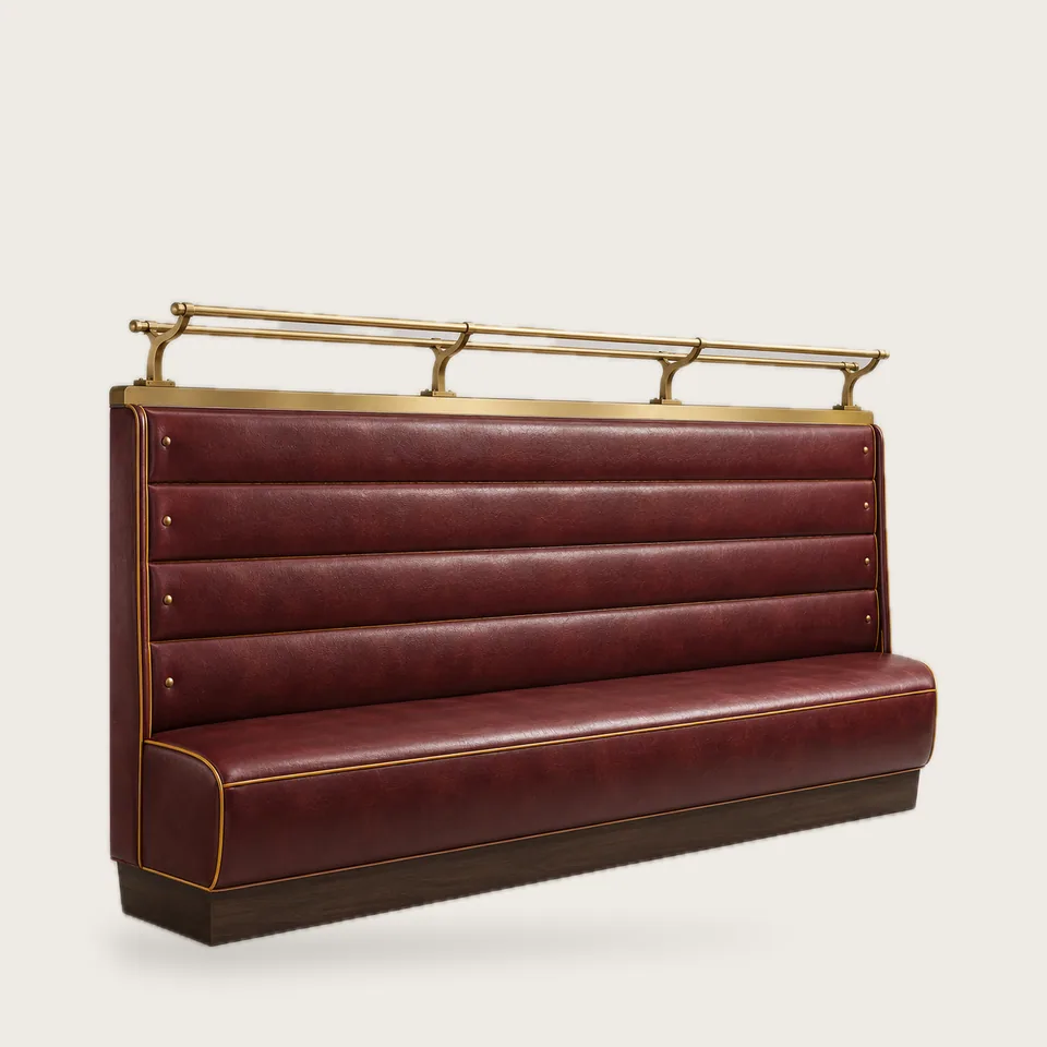 Grand Café Brass-Rail Banquette