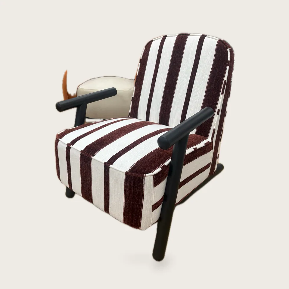 Striped Snug Armchair